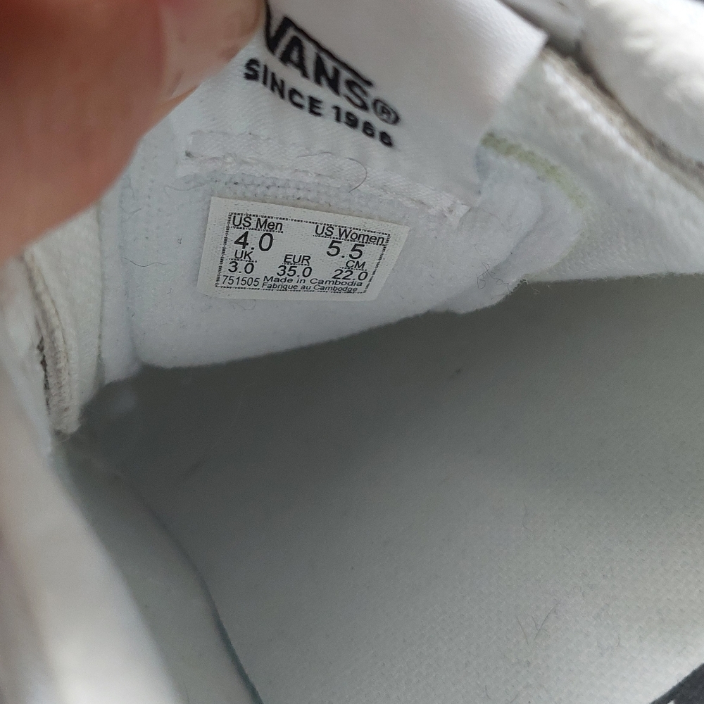 Vans Sk8-Low Unisex Black White Cream Contrast Sneakers NWOT Women's 5.5 Men's 4 - Picture 5 of 7